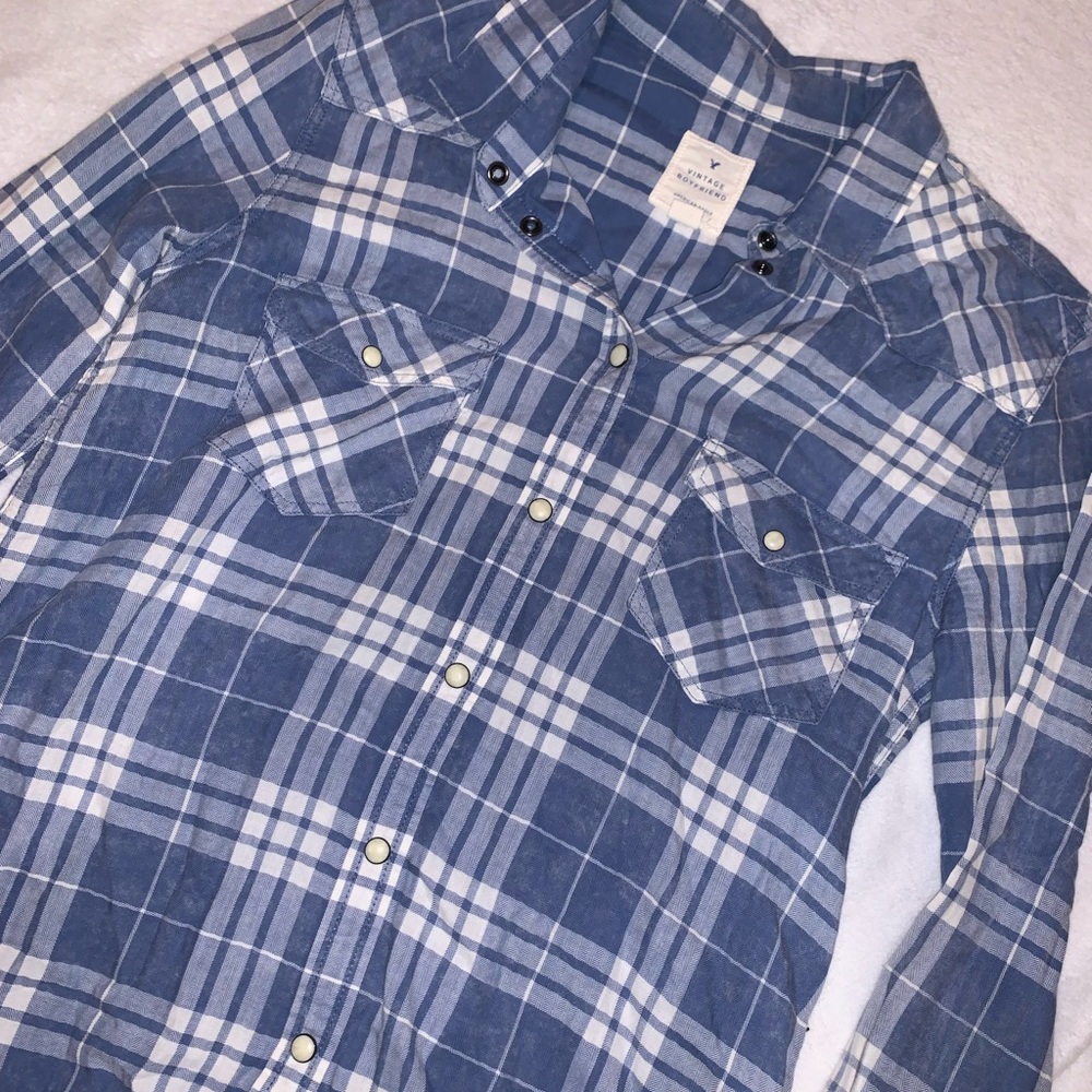 American Eagle Vintage Boyfriend Flannel
